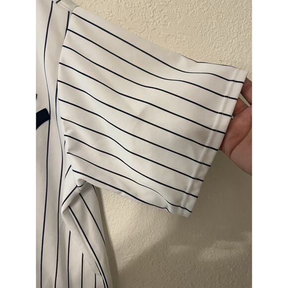 Mitchell’s & Ness New York Yankees Derek Jeter Stripped Jersey SZ 54 PLS Read - Picture 5 of 16